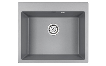 Кухонная мойка Paulmark KANTE 60 PM106052-GRM 60х52 цвет серый металлик